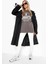 Blacksokak Kadın Koyu Gri Manhattan Baskılı Oversize Bisiklet Yaka T-Shirt 3