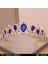 Siyah Çinko Kaplama Düğün Tacı Gelin Başlığı Altın Gümüş Renk Rhinestone Kristal Diadem Kraliçe Taç Prenses Tiaras Düğün Saç Takı (Yurt Dışından) 1