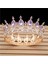 Mor Karışımı Kristal Vintage Kraliyet Kraliçe Kral Tiaras ve Taçlar Menwomen Pageant Balo Diadem Saç Süsler Düğün Saç Takı Aksesuarları (Yurt Dışından) 1