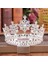 Kırmızı Kristal Rhinestone Yuvarlak Taç Tiara Saç Takı Düğün Saç Aksesuarları Gelin Saç Takı Kraliçe Parti Taç ve Tiaras Hediye (Yurt Dışından) 1