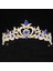 Zb Gümüş Renk Rhinestone Taç ve Tiara Kadınlar Için Düğün Saç Takı Aksesuarları Gelin Tiara Düğün Taç Başlığı Hediyeler (Yurt Dışından) 1