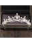 Hiçbiri Gümüş Renk Kristal Rhinestone Taç ve Tiara Düğün Saç Aksesuarları Gelin Tiaras Saç Taç Düğün Başlığı Kadın Diadem (Yurt Dışından) 1