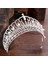 Rodyum Kaplama Düğün Tacı Gelin Başlığı Altın Gümüş Renk Rhinestone Kristal Diadem Kraliçe Taç Prenses Tiaras Düğün Saç Takı (Yurt Dışından) 1