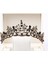 Stil T Barok Siyah Kristal Büyük Yuvarlak Gelin Tiaras Taçlar Pageant Balo Diadem Taklidi Peçe Tiara Kafa Bandı Düğün Saç Aksesuarları (Yurt Dışından) 1