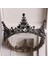Stil T Barok Siyah Kristal Büyük Yuvarlak Gelin Tiaras Taçlar Pageant Balo Diadem Taklidi Peçe Tiara Kafa Bandı Düğün Saç Aksesuarları (Yurt Dışından) 3