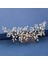 Saf Altın Rengi Trendy El Yapımı Tiara Düğün Saç Tarak Yaprak Çiçek Gelin Başlığı Altın Inci Rhinestone Kafa Takı Düğün Saç Aksesuarları (Yurt Dışından) 4