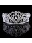 Mavi Çinko Kaplama Düğün Taç Gelin Kraliçe Tiara Küpe Seti ile Rhinestone Kristal Tiaras Gelin Taç Hairwear Lüks Takı Aksesuarları (Yurt Dışından) 1