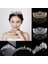 Mavi Çinko Kaplama Düğün Taç Gelin Kraliçe Tiara Küpe Seti ile Rhinestone Kristal Tiaras Gelin Taç Hairwear Lüks Takı Aksesuarları (Yurt Dışından) 5
