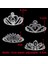 No.18 Beden Sıcak Moda Gelin Tiara Taç Lüks Prenses Düğün Saç Takı Kadınlar Kız Kalp Kristal Balo Kafa Bandı (Yurt Dışından) 3