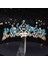 Mor Düğün Tacı Gelin Başlığı Altın Gümüş Renk Rhinestone Kristal Diadem Kraliçe Taç Prenses Tiaras Düğün Saç Takı (Yurt Dışından) 1