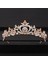 Antik Gümüş Kaplama Düğün Taç Saç Takı Gelin Saç Aksesuarları Kadınlar Barok Taç Rhinestones Kristal Tiaras Gelin Kraliçeparti Taçlar Hediye (Yurt Dışından) 4