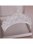 Mavi Beyaz Çinko Kaplama Düğün Tacı Gelin Başlığı Altın Gümüş Renk Rhinestone Kristal Diadem Kraliçe Taç Prenses Tiaras Düğün Saç Takı (Yurt Dışından) 1