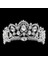 Gümüş Taraksız Kmvexo Avrupa Damla Yeşil Kırmızı Kristal Tiaras Vintage Altın Rhinestone Pageant Taçlar ile Tarak Barok Düğün Saç Aksesuarları (Yurt Dışından) 1