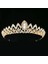 Altın Gül Yeni Avrupa ve Amerika Muhteşem Kristal Takı Tiara Taç Alaşım Rhinestone Gelin Küçük Taç Kafa Düğün Headdress (Yurt Dışından) 3