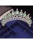 Altın Açık Yeşil Muhteşem Pembe Kristal Saç Bantları Kraliçe Tiaras ve Taçlar Gelin Saç Bandı Kızlar Balo Parti Düğün Saç Takı Aksesuarları (Yurt Dışından) 1