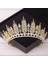 Antik Bronz Kaplama Gelin Tacı Altın Düğün Saç Aksesuarları Kristal Yapay Elmas Gelin Düğün Tiaras ve Taçlar Başlık Diadema Saç Süsleme (Yurt Dışından) 5