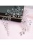 E-Gümüş 60CM Moda Kristal Düğün Headdress Rhinestones Kafa Bandı Gelin Taç Çiçek Firkete Saç Tokası Gelin Takı Saç Aksesuarları (Yurt Dışından) 2