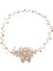 Rg Altın Çiçek Inci Kafa Tiara Taç Düğün Gelin Prenses Saç Bantları Saç Takı Kristal Inci Aksesuarları Gelin Headdress (Yurt Dışından) 1