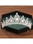 Mavi Çinko Kaplama Gümüş Renk Taç ve Tiara Düğün Saç Aksesuarları Kadınlar Için Taç Gelin Kristal Rhinestone Diadema Tiaras Gelin Tacı (Yurt Dışından) 5