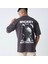 Blacksokak Erkek Siyah Mıckey Baskılı Oversize Bisiklet Yaka Tshirt 1
