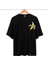 Blacksokak Erkek Siyah Muz Oversize Bisiklet Yaka Tshirt 1