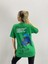 Blacksokak Kadın Yeşil Life Is Good Baskılı Oversize Bisiklet Yaka Tshirt 1