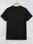 Unisex Siyah Yonca Baskılı Oversize Bisiklet Yaka Kısa Kollu Pamuklu T-Shirt 2