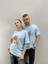 Blacksokak Unisex Tshirt Bebe Mavi Tom ve Jerry Baskılı Sevgili Çift Kombini 2 'li Set 1
