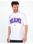 Erkek Beyaz Go Team Mıamı Baskılı Tshirt 3