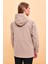 Kadın Sharon Taba Kapüşonlu Gabardin Parka 4