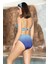 Kadın Mavi Ayarlanabilir Ip Askılı Bady Bikini Takım HZL24S-AR1753 2