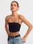 20793 Askılı Crop Top-Siyah 1