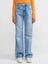 71416 Wideleg Denim Pantolon-Mavi 3