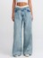 71432 Tint Yıkama Boxer Detaylı Denim Pantolon-Tint 3