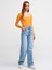 3700 Fitilli Uzun Kollu Top-Oranj 3