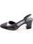 Siyah Slingback Topuklu Ayakkabı 401 2