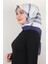 Pamuklu Soft Eşarp 3308-1 Morcivert 1