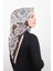 Piramit Krep Eşarp 116-0010-03 Kahve 2