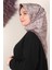 Fashion Monogram Eşarp 8090-11 Koyu Pudra 1