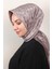 Fashion Monogram Eşarp 8090-11 Koyu Pudra 3