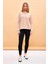 Kadın Gloria Kum Bisiklet Yaka Regular Fit Basic T-Shirt 2