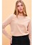 Kadın Gloria Kum Bisiklet Yaka Regular Fit Basic T-Shirt 3