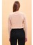 Kadın Gloria Kum Bisiklet Yaka Regular Fit Basic T-Shirt 4