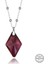 Swarovski Crystal Taşlı Ametist Top Zincir Gümüş Kadın Kolye 2