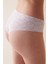 #izbırakmaz Invisible Laser Cut Lacy Cheeky Dantel Beyaz Hipster Külot 2