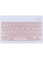 Xiaomi Redmi Pad 6 Pro 11" Uyumlu Kablosuz Bluetooth Şarj Edilebilir Mini Q Klavye Mouse Set - Pembe 2