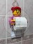 Bi'şeyler Sepeti LEGO Girl - Tuvalet Kağıdı Tutucu - 34 cm - Dev Boyut 3