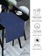 Kadife Efektli Marin Mavi Rengi Aura Serisi Runner 40 x 140 4