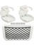 Tekne Seti 2 Katlanır Bardaklık Oval Beyaz 1 Plastik Fileli Eşya Filesi 205X120X20MM 1