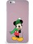 Uyumlu Printify Apple iPhone 6s Plus Soft Premier Kapak Mickey Mouse-G Tasarımlı Silikon Kılıf - Pudra 1